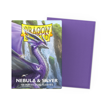 standard_dual_sleeves:_nebula_&_silver_[matte]_100_sleeves